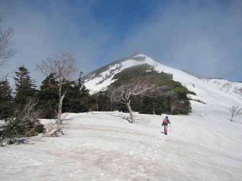 茶臼岳への登り