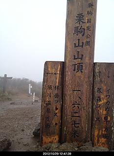 29日(月) 昼頃から天気になる予報に期待して雨とガスの中決行残念ながら雨とガスと強風の3点セットで登ってきました。by  kazuo
466x640(104KB)