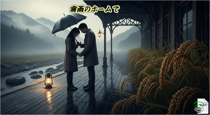 霧雨のホームで(Folk)
