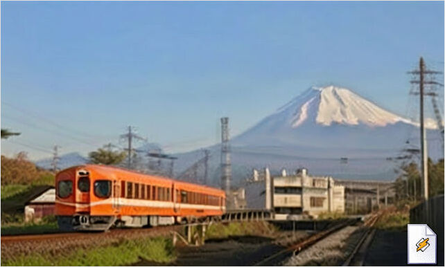 岳南電車に乗って