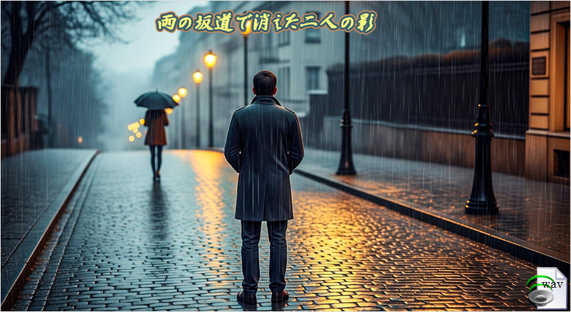 雨の坂道で消えた二人の影(Folk Rock)
